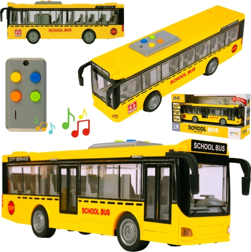 Autobús de fricción 1:16 con luz y sonido