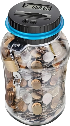Hucha digital Renew Force con contador de monedas, 1,8 l