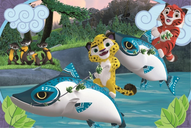 Puzzle CLEMENTONI Leo y Tig en el agua MAXI 24 piezas
