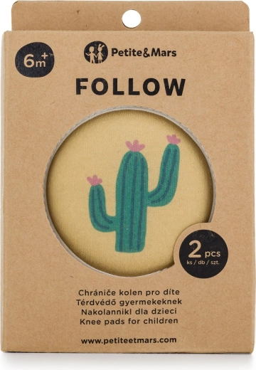 Petite&Mars protectores de rodilla elásticos para gateo Follow Intense Ochre