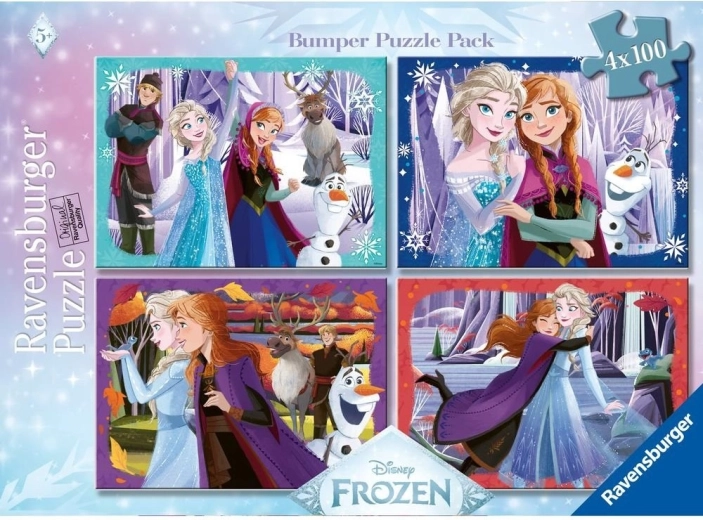 Puzzle Ravensburger Disney Frozen 4×100 piezas