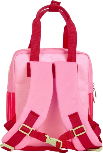 A Little Lovely Company pequeña mochila infantil cuadrada alegres cerezas