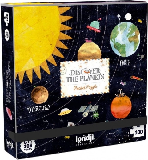 Puzzle de bolsillo Descubrimiento de planetas Londji - 100 piezas