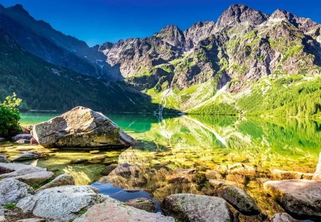Puzzle de 1500 piezas Morskie Oko – amanecer, Tatras