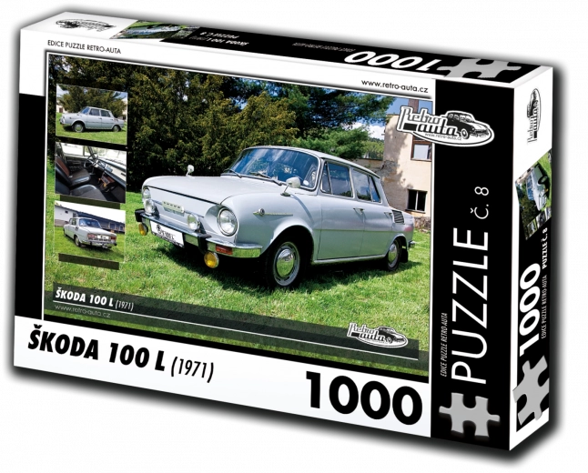 Puzzle de coches retro Škoda 100 L 1000 piezas
