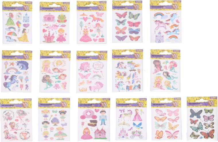Tatuajes temporales – mix de motivos 7,5 × 11 cm