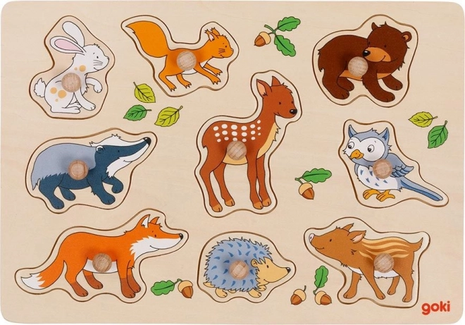 Encajable de madera Animales del bosque