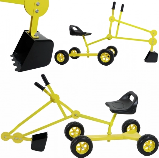 Excavadora infantil de arena AXI con asiento giratorio de 360°