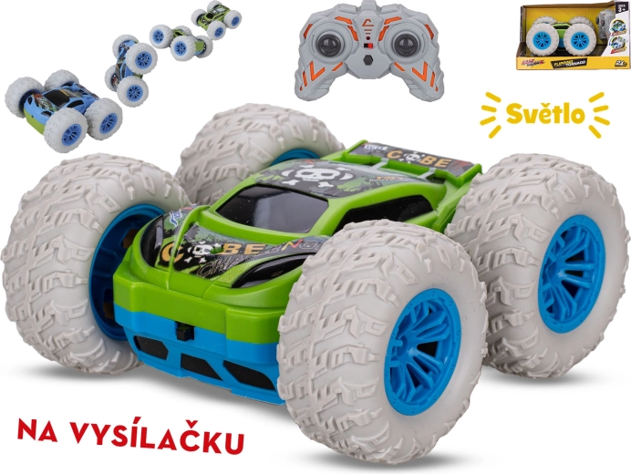 Coche RC acrobático 360° con 2,4 GHz, 15,5 cm