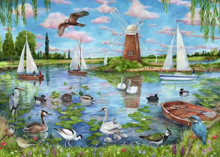 Puzzle Ravensburger Misterio de la vida en Inglaterra 1000 piezas