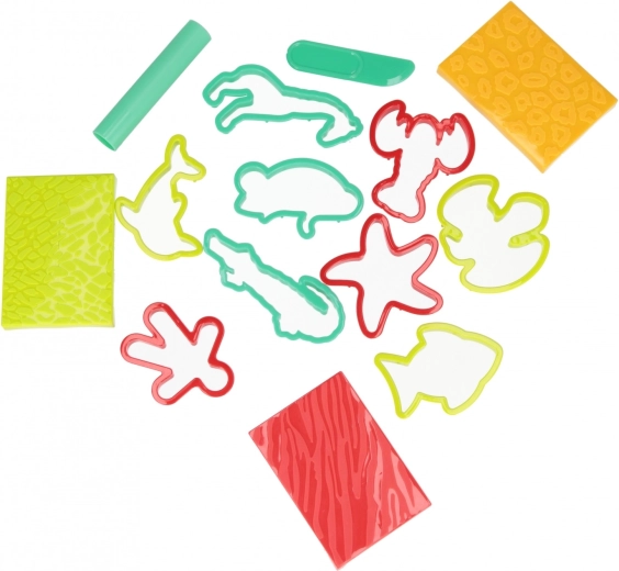 Formas y texturas divertidas con temática safari