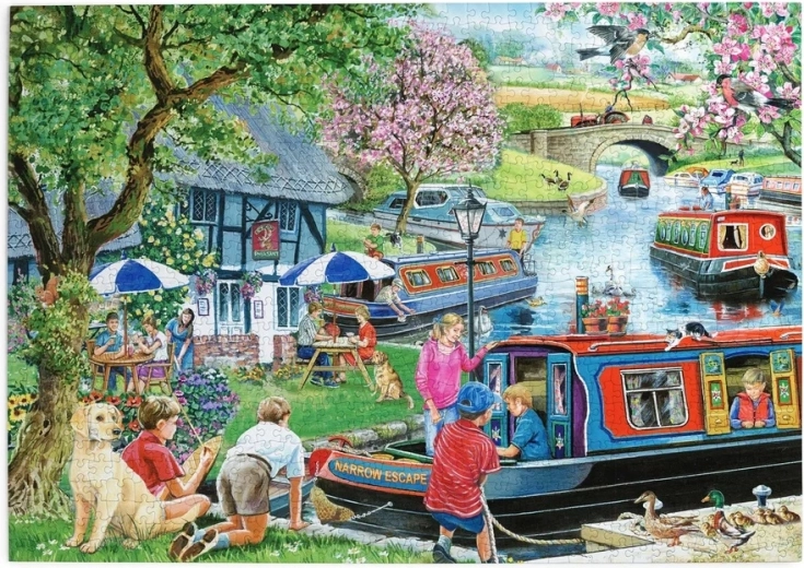 Puzzle House of Puzzles Barcos vivienda 1000 piezas