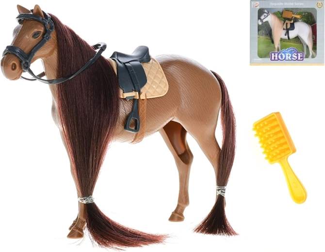 Figura de caballo de 15 cm con accesorios