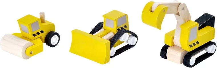 PlanToys vehículos de construcción para circuito de coches