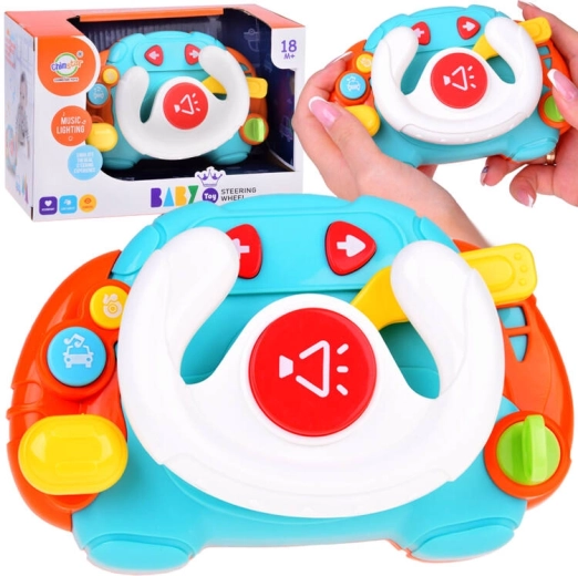 Volante infantil interactivo con luces y sonidos