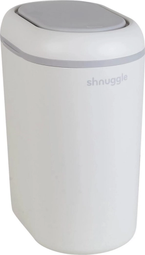 Shnuggle Eco Touch cubo para pañales blanco/gris