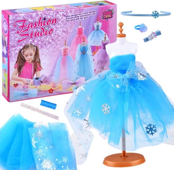 Set creativo para una pequeña diseñadora de moda