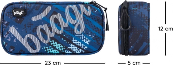 Estuche rígido con cremallera y logo reflectante