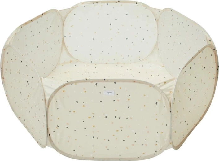 3 Sprouts piscina seca de poliéster reciclado terrazzo beige