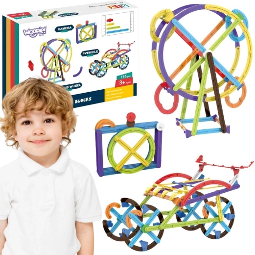 Woopie set de construcción educativo matemático 3D 155 piezas