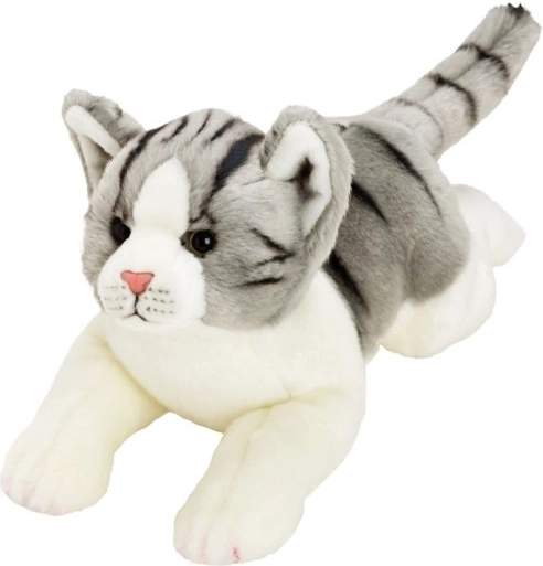 Gato de peluche realista de 35 cm