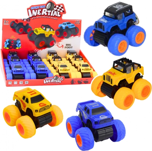 Coche todoterreno de escalada con motor de inercia – amarillo o azul