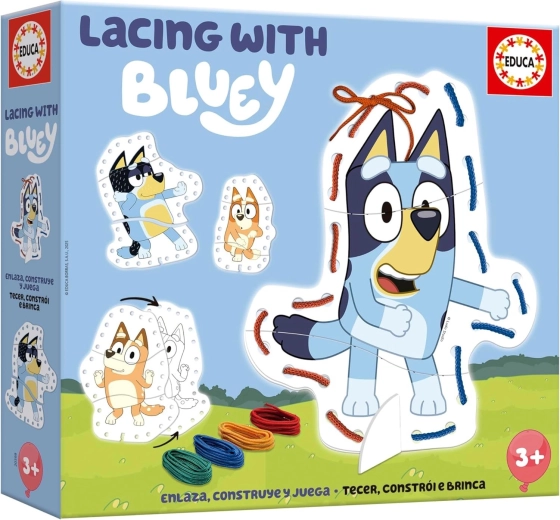 Educa set creativo de enhebrado con Bluey