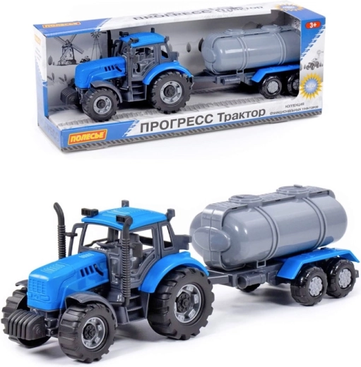 Tractor Progress con remolque cisterna