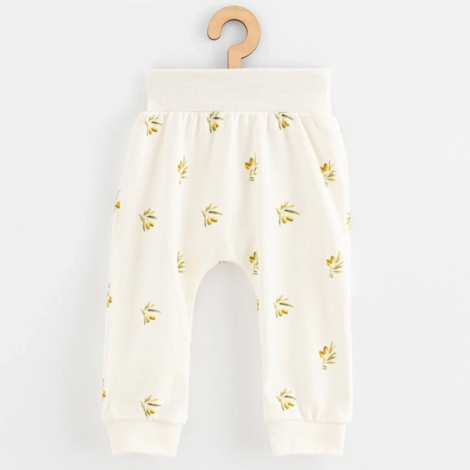 Pantalones de algodón para bebé de algodón orgánico New Baby Olivy, talla 74 (6–9 meses)