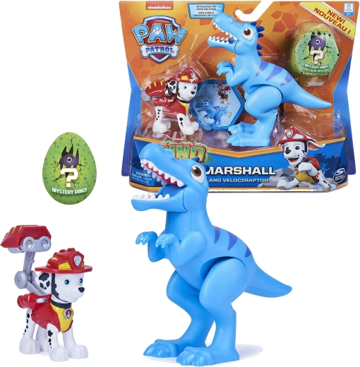 Patrulla Canina Dino Rescue Marshall y dinosaurio