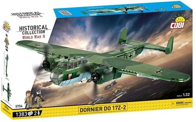 Set de construcción del avión Dornier Do 17Z-2 1:32 (1383 piezas)