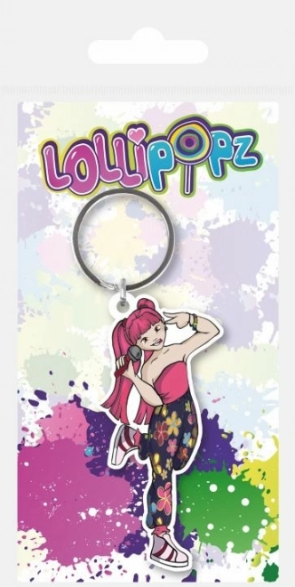 Llavero de goma LOLLIPOPZ rosa