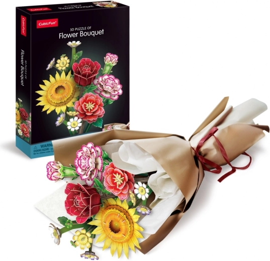 Puzzle 3D – ramo de flores