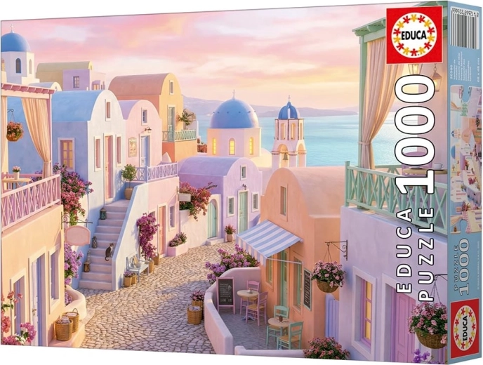 Puzzle EDUCA Santorini de 1000 piezas con pegamento
