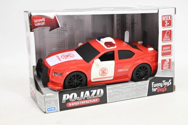 Coche deportivo de bomberos con luz y sonido