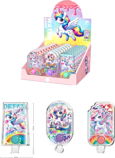 Juego de agua de bolsillo Unicornio – varias variantes