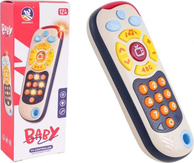 Mando infantil interactivo con música, luces y aprendizaje ABC (12m+)