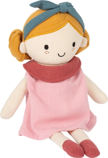 Muñeca de tela Lina: suave compañera de peluche para niños desde el nacimiento