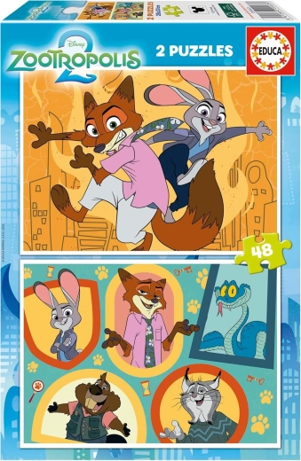 Educa puzzle Zootropolis, 2×48 piezas