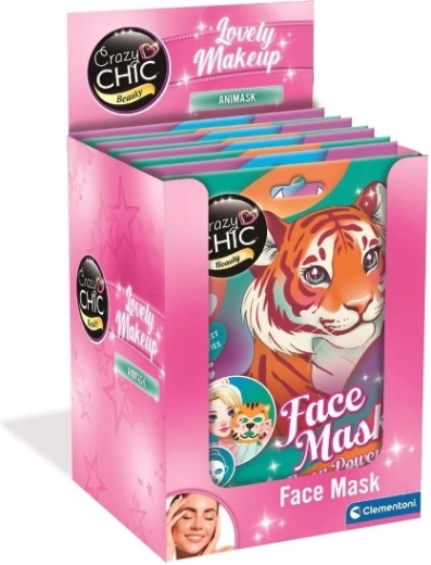 Crazy Chic mascarilla facial de tela con forma de animalito
