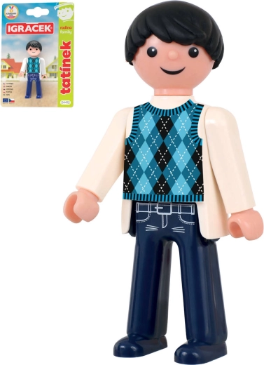 EFKO Igráček papá – familia, figura articulada en tarjeta - 1 pieza