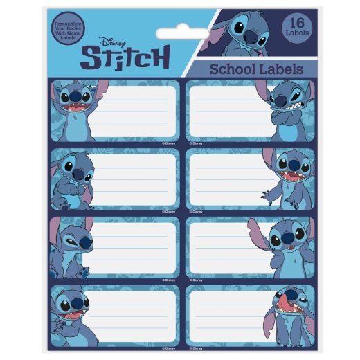 Lilo y Stitch etiquetas para cuadernos con Stitch
