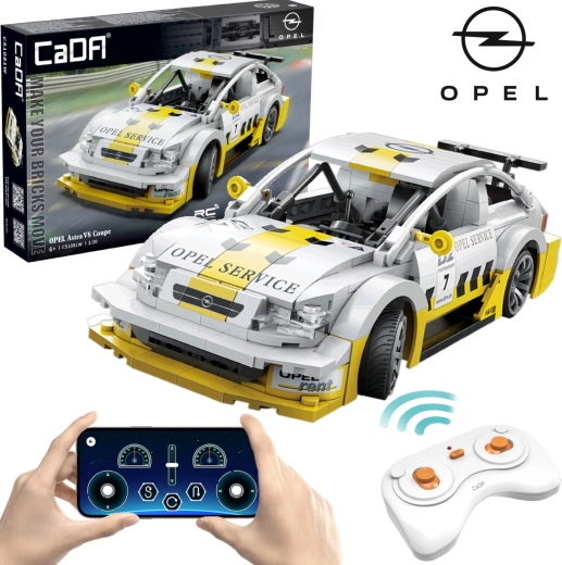 Set de construcción CaDA RC coche de carreras OPEL Astra V8 Coupe Dual Mode 330 piezas