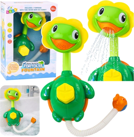 Fuente de baño tortuguita con pececito con ventosas