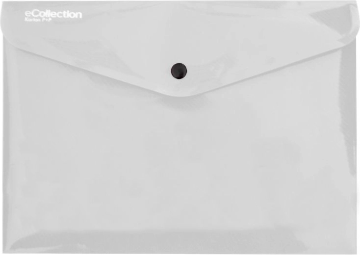 Carpeta tipo sobre con broche A5 eCollection transparente