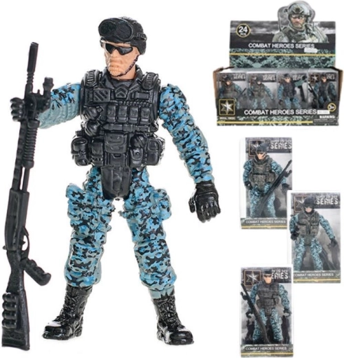 Soldado articulado con arma – 4 tipos