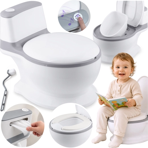 Orinal interactivo musical Ricokids con forma de WC para niños