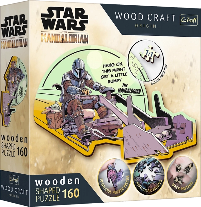 Puzle de madera Star Wars: The Mandalorian – 160 piezas