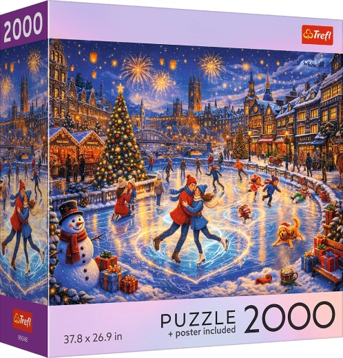 Puzzle Trefl USA Collection: Patinaje festivo, 2000 piezas