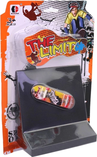 Set de monopatín de dedo (fingerboard) con rampa - 1 unidad